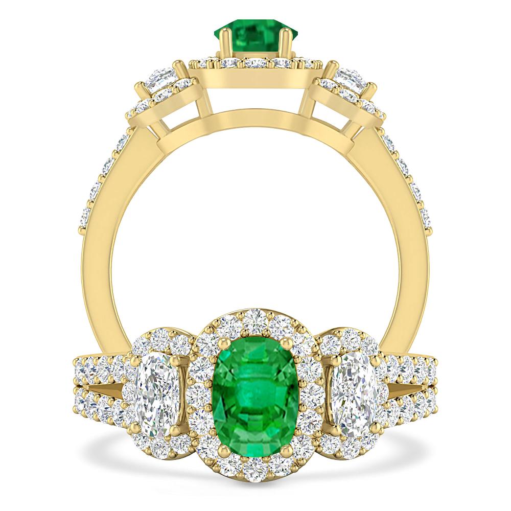 Yellow Gold - Emerald