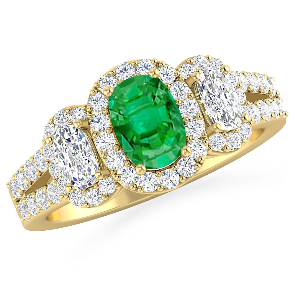 Yellow Gold - Emerald