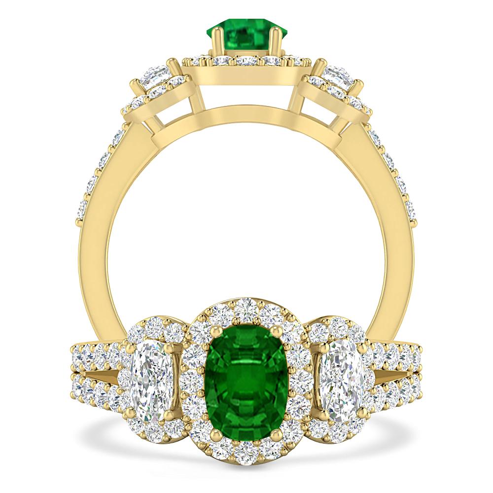 Yellow Gold - Emerald