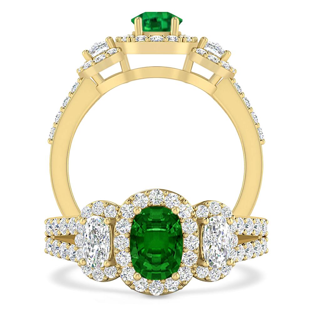 Yellow Gold - Emerald