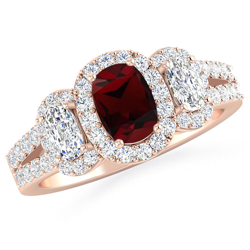 Rose Gold - Garnet