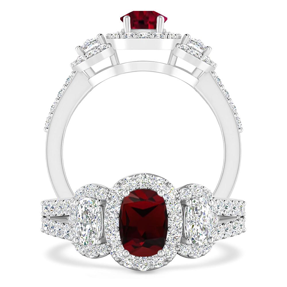 White Gold - Garnet