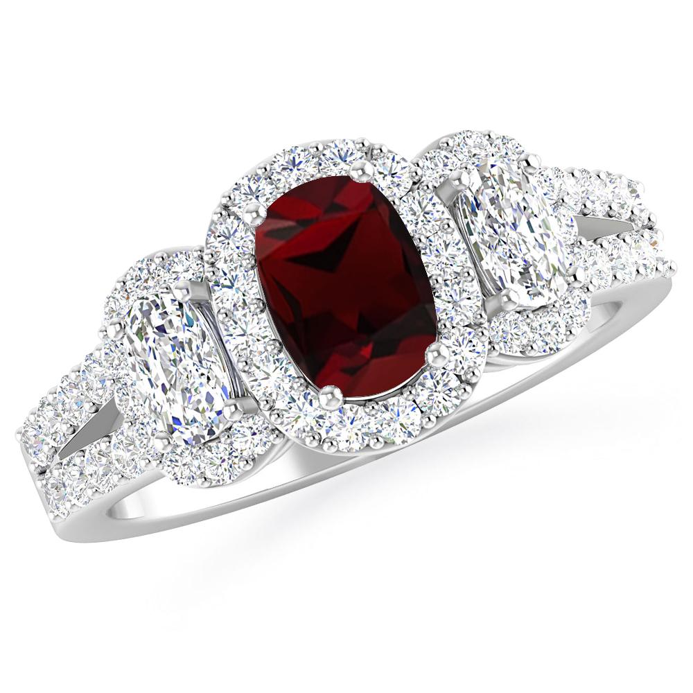 White Gold - Garnet