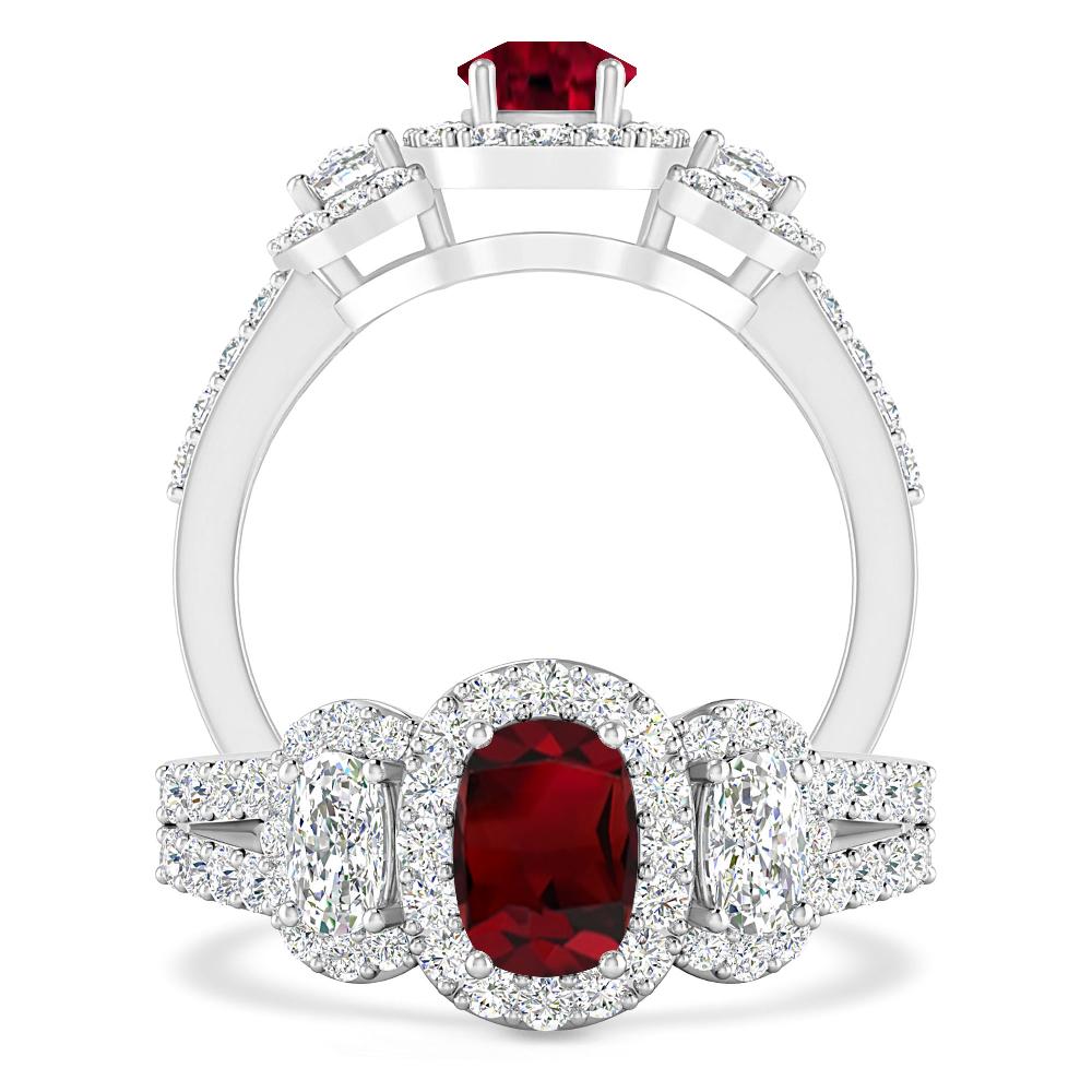 White Gold - Garnet