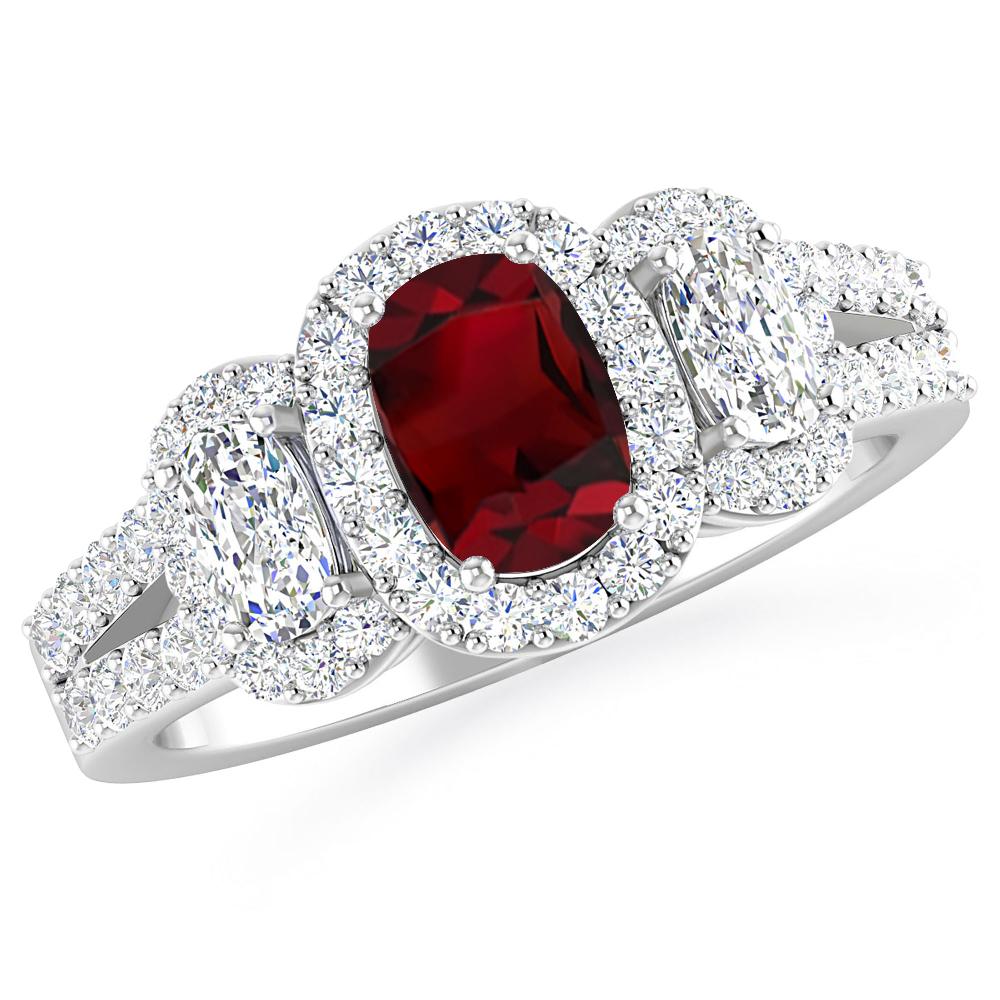 White Gold - Garnet