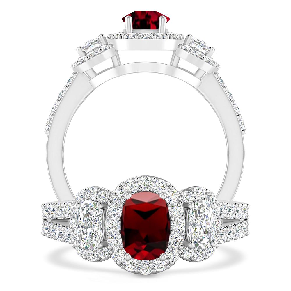 White Gold - Garnet