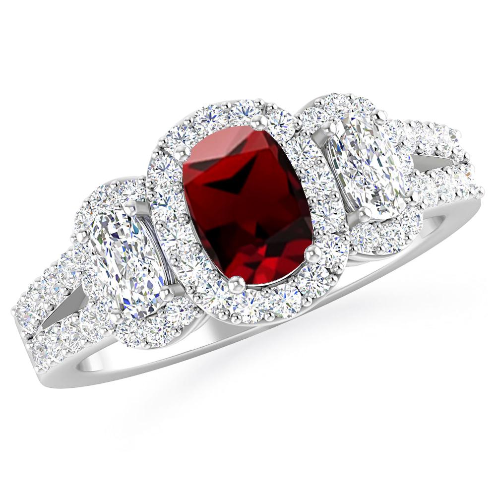 White Gold - Garnet