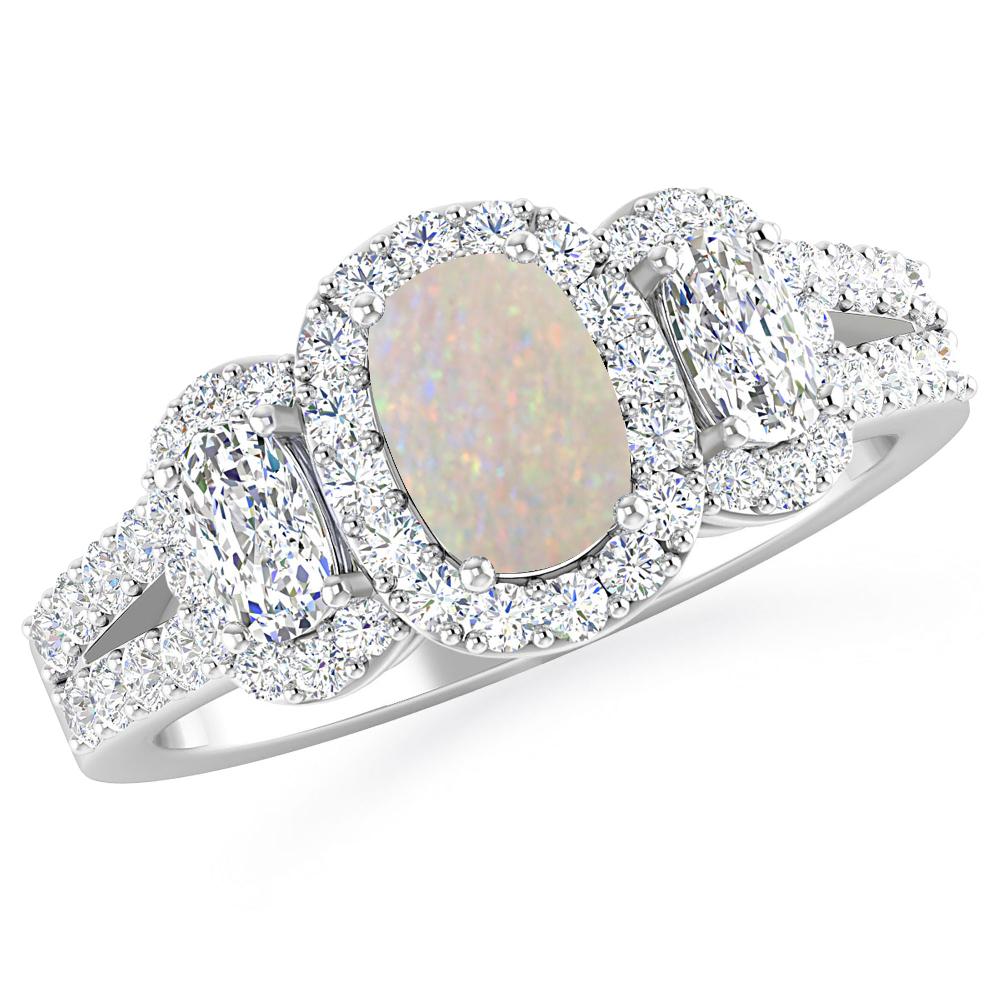 White Gold - Opal