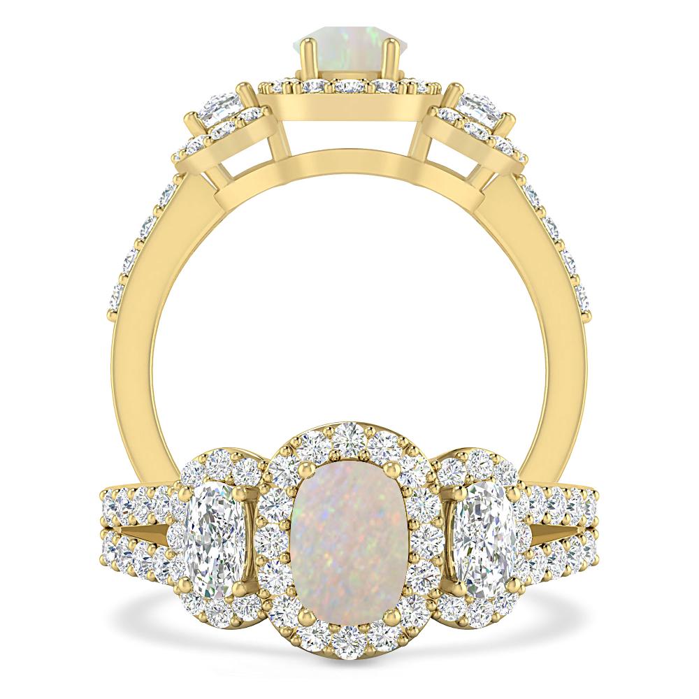 Yellow Gold - Opal