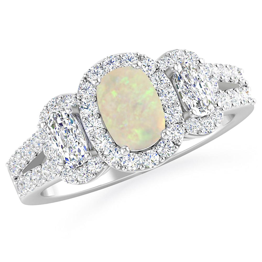 White Gold - Opal