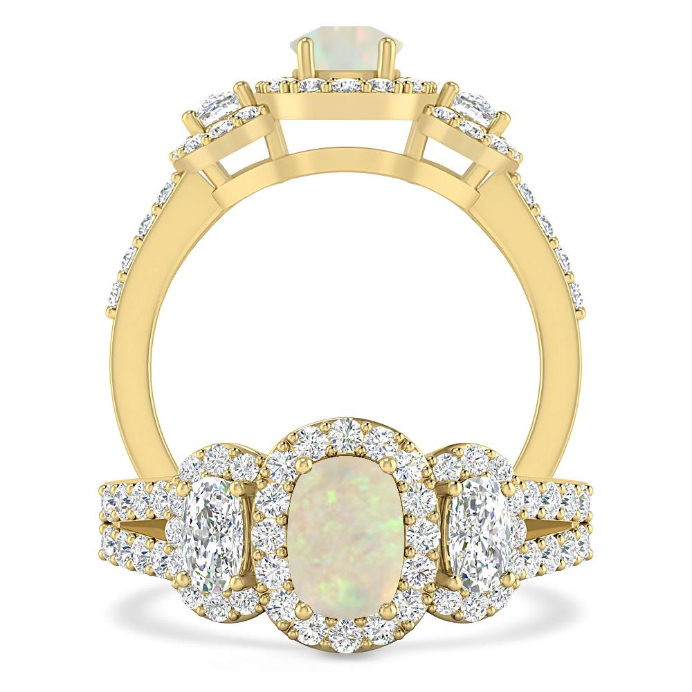 Yellow Gold - Opal