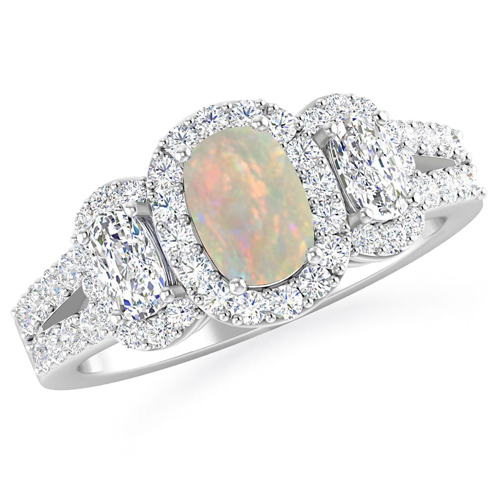 White Gold - Opal