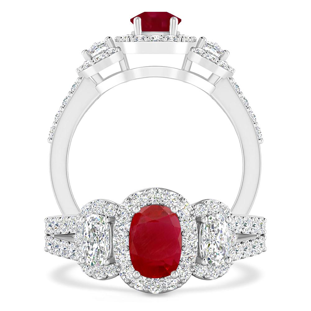 White Gold - Ruby