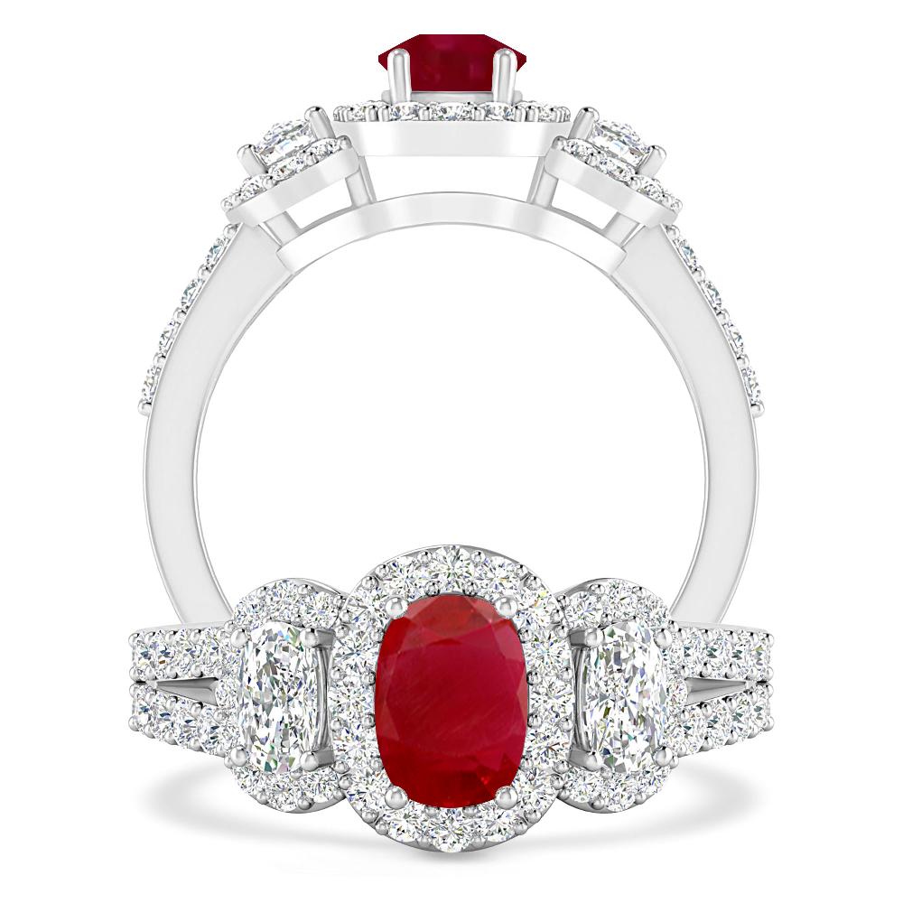 White Gold - Ruby