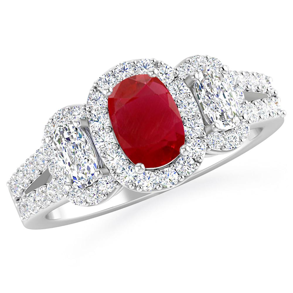 White Gold - Ruby