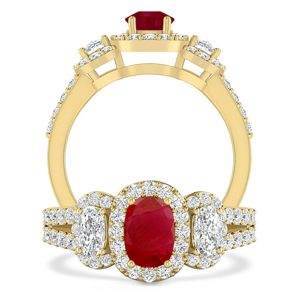 Yellow Gold - Ruby