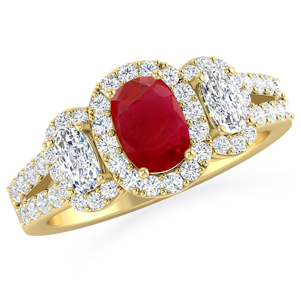 Yellow Gold - Ruby