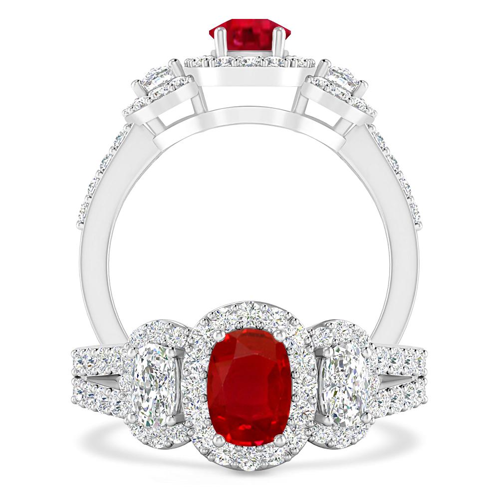 White Gold - Ruby