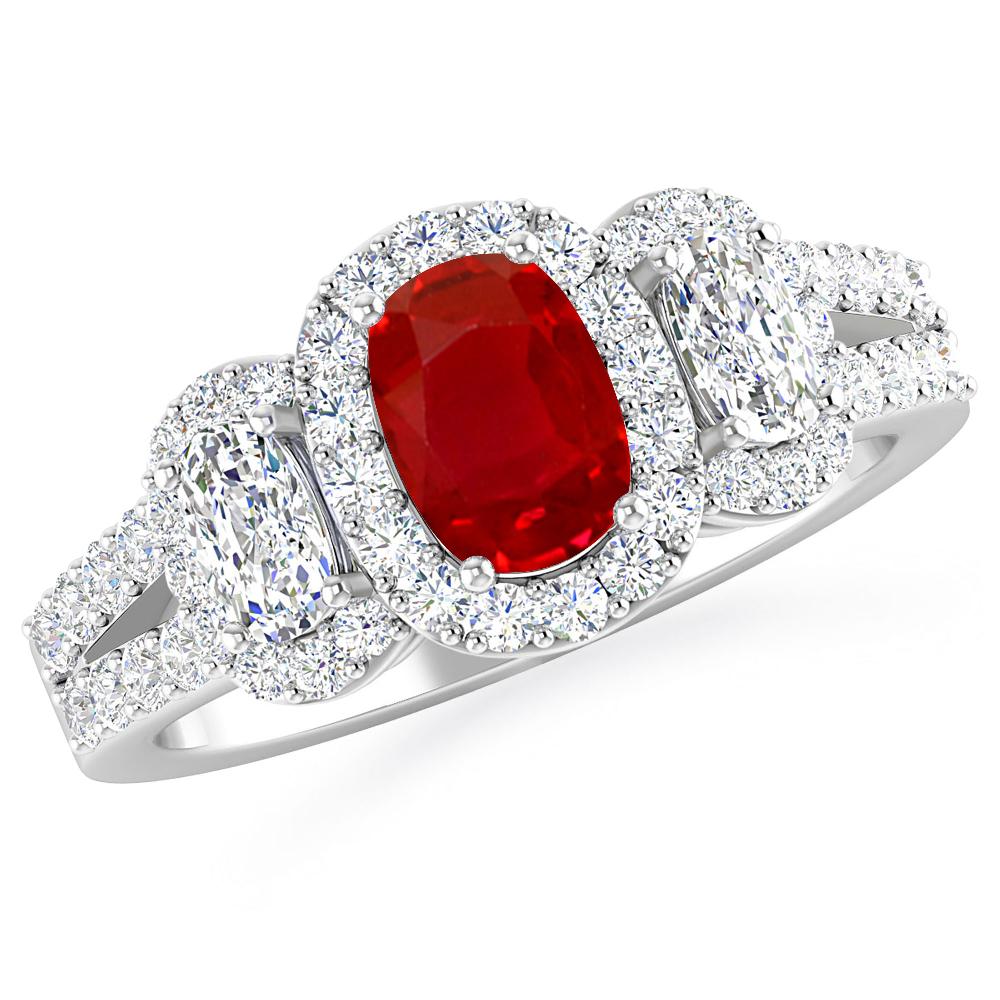 White Gold - Ruby