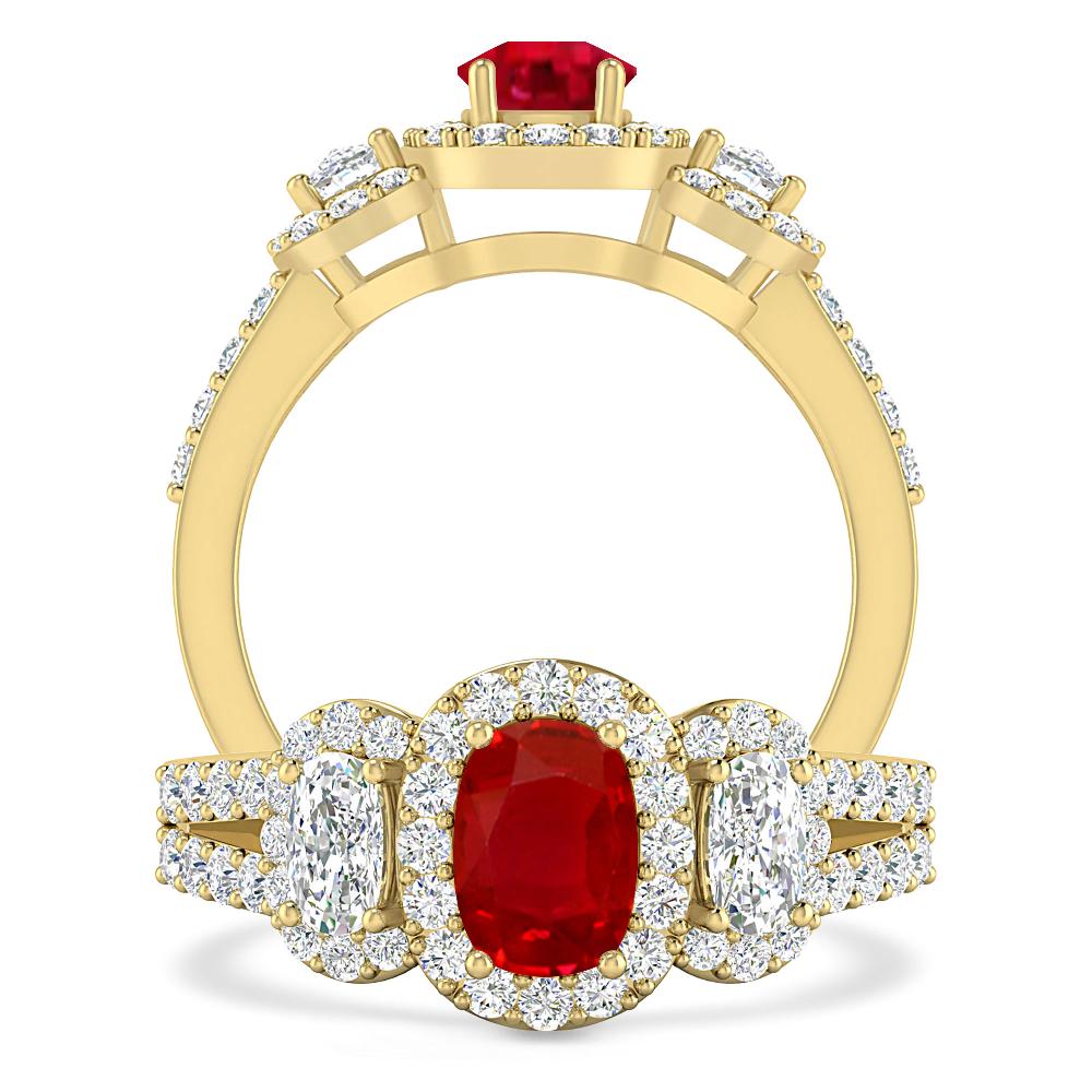 Yellow Gold - Ruby