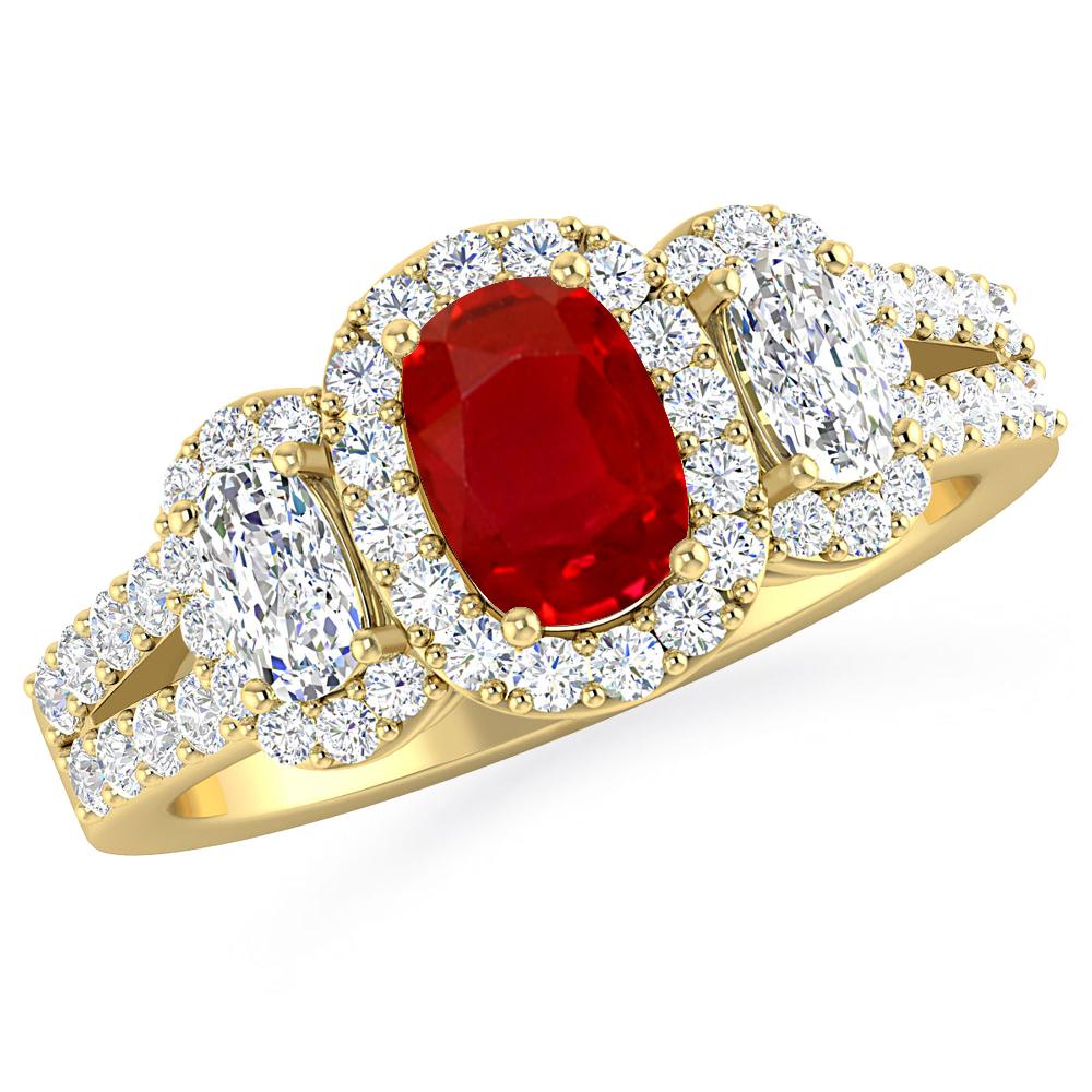 Yellow Gold - Ruby