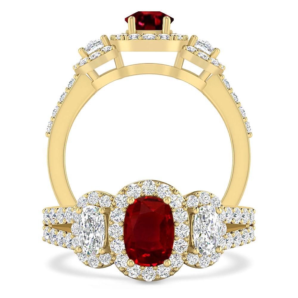 Yellow Gold - Ruby