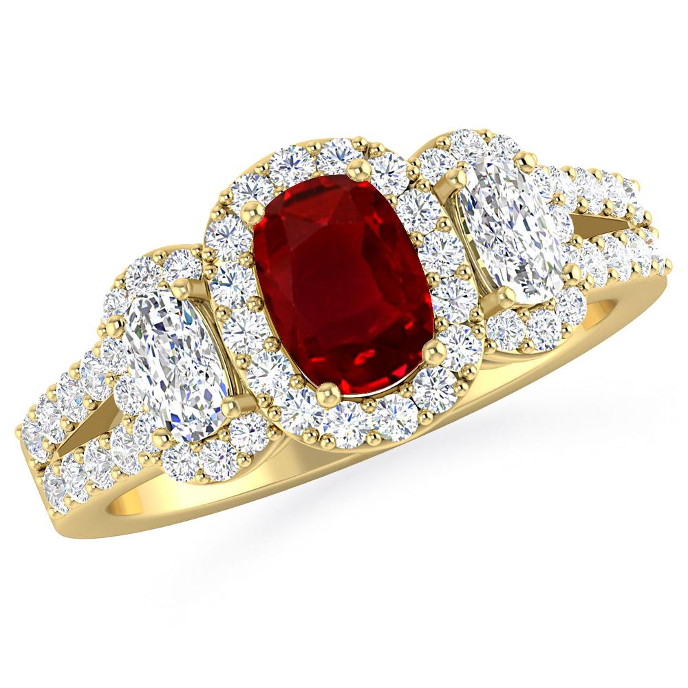 Yellow Gold - Ruby