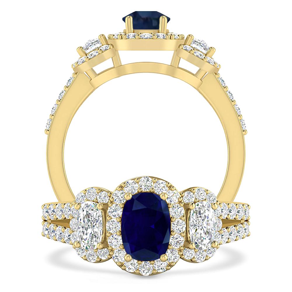 Yellow Gold - Sapphire