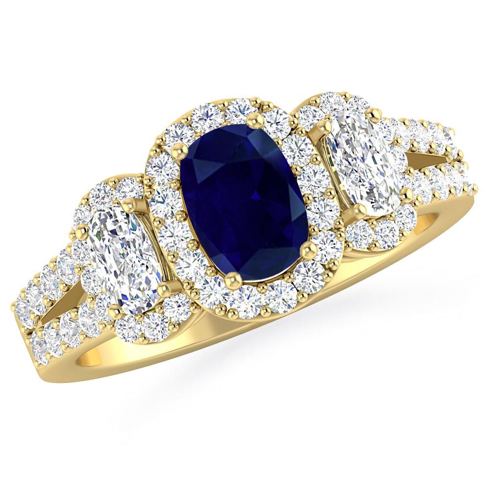 Yellow Gold - Sapphire