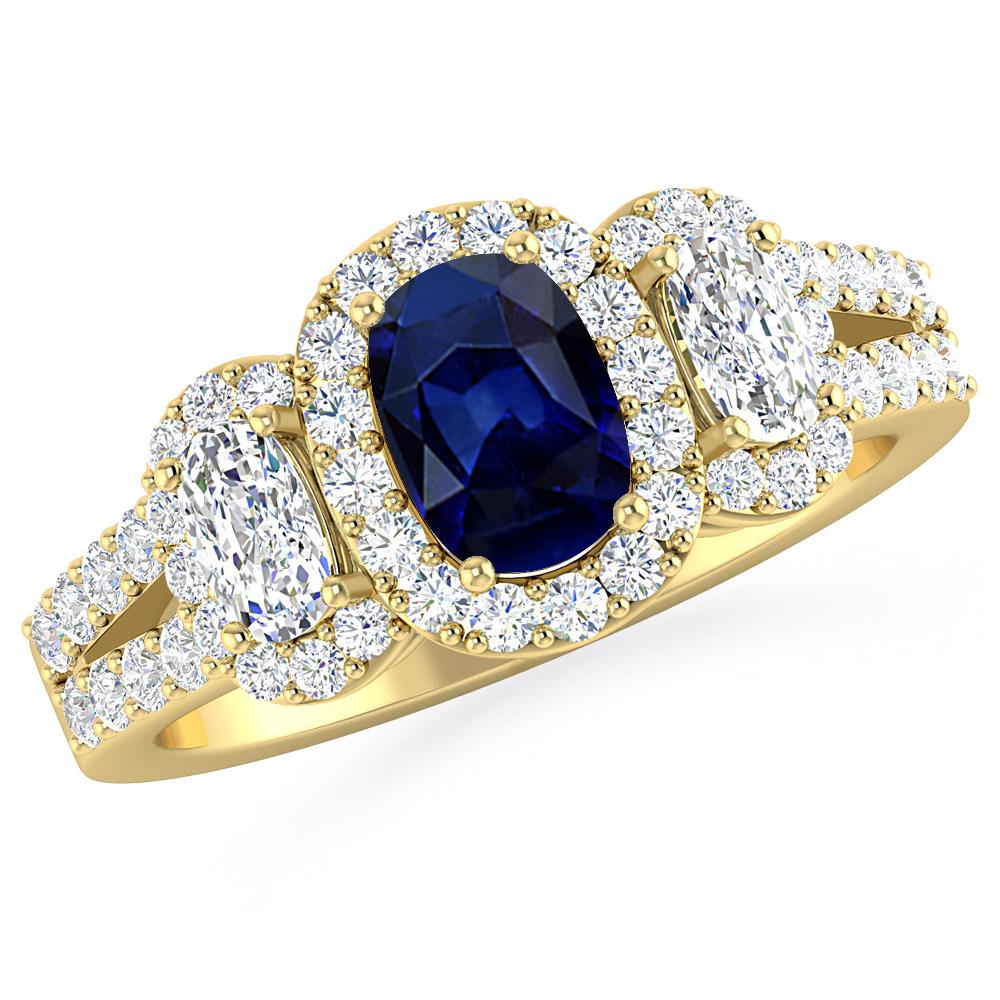 Yellow Gold - Sapphire