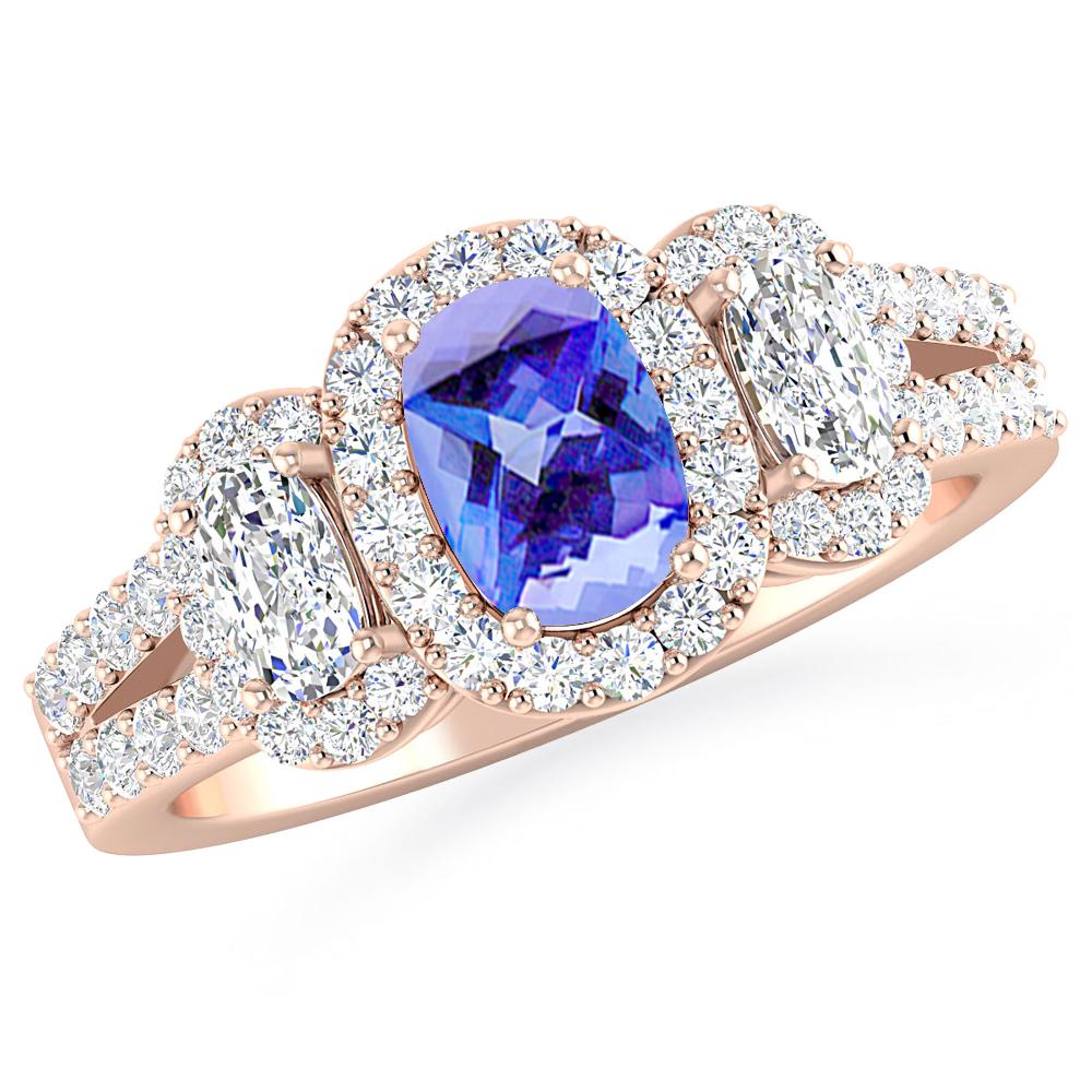 Rose Gold - Tanzanite