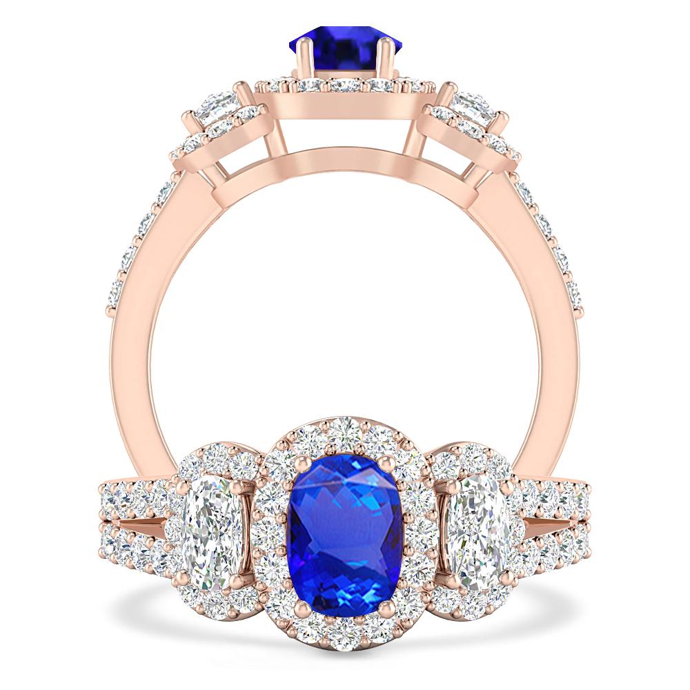 Rose Gold - Tanzanite