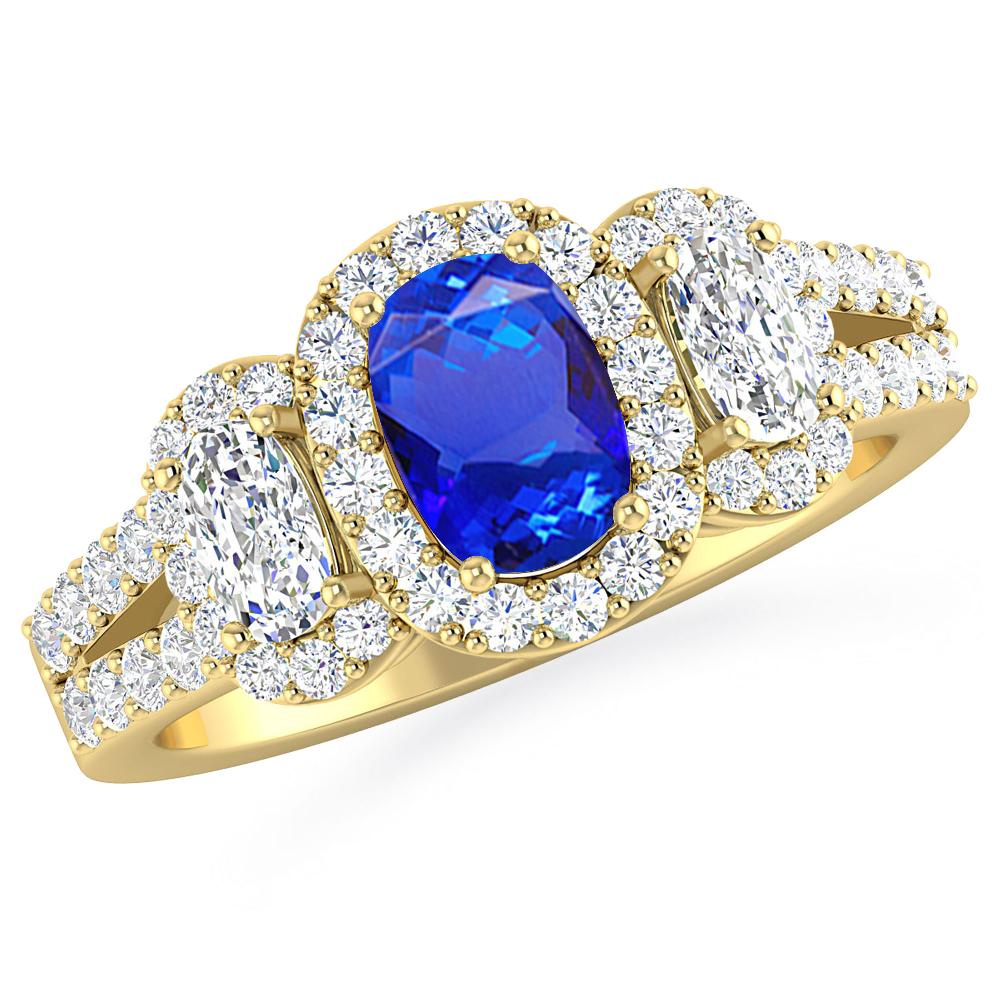 Yellow Gold - Tanzanite