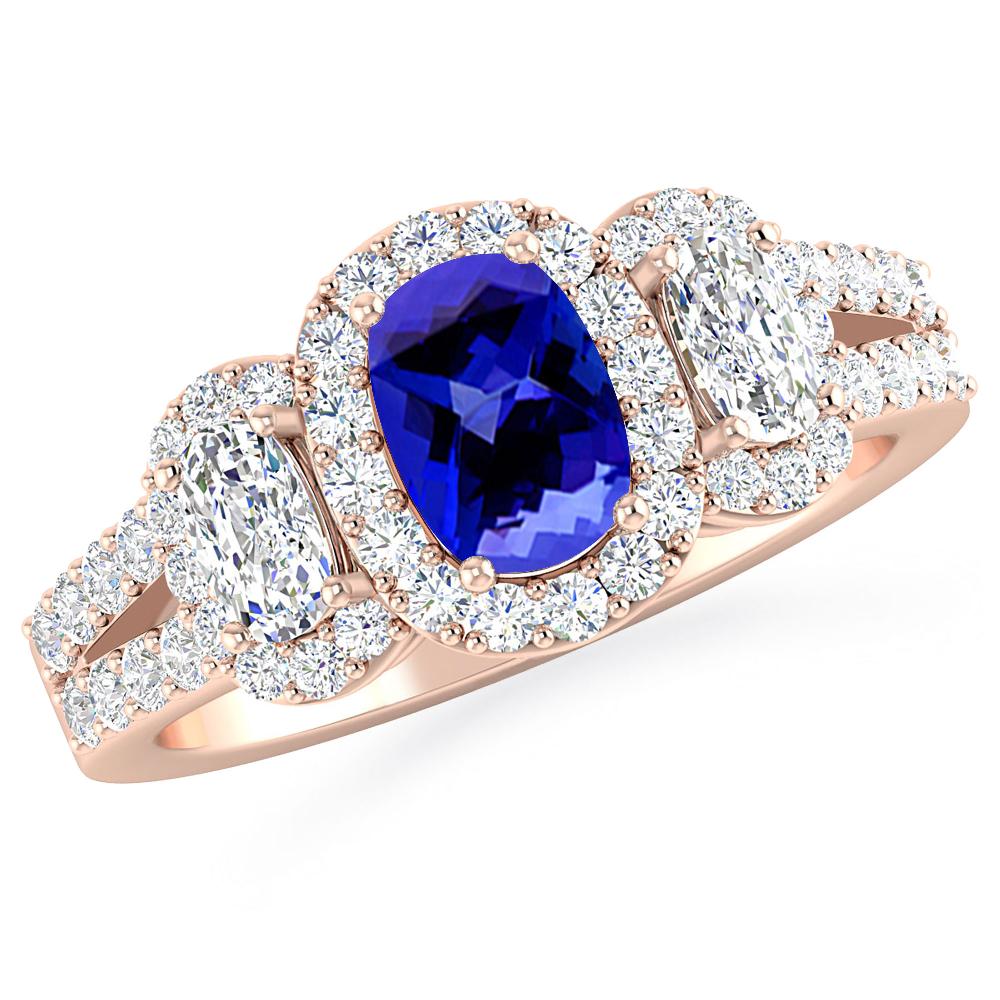 Rose Gold - Tanzanite