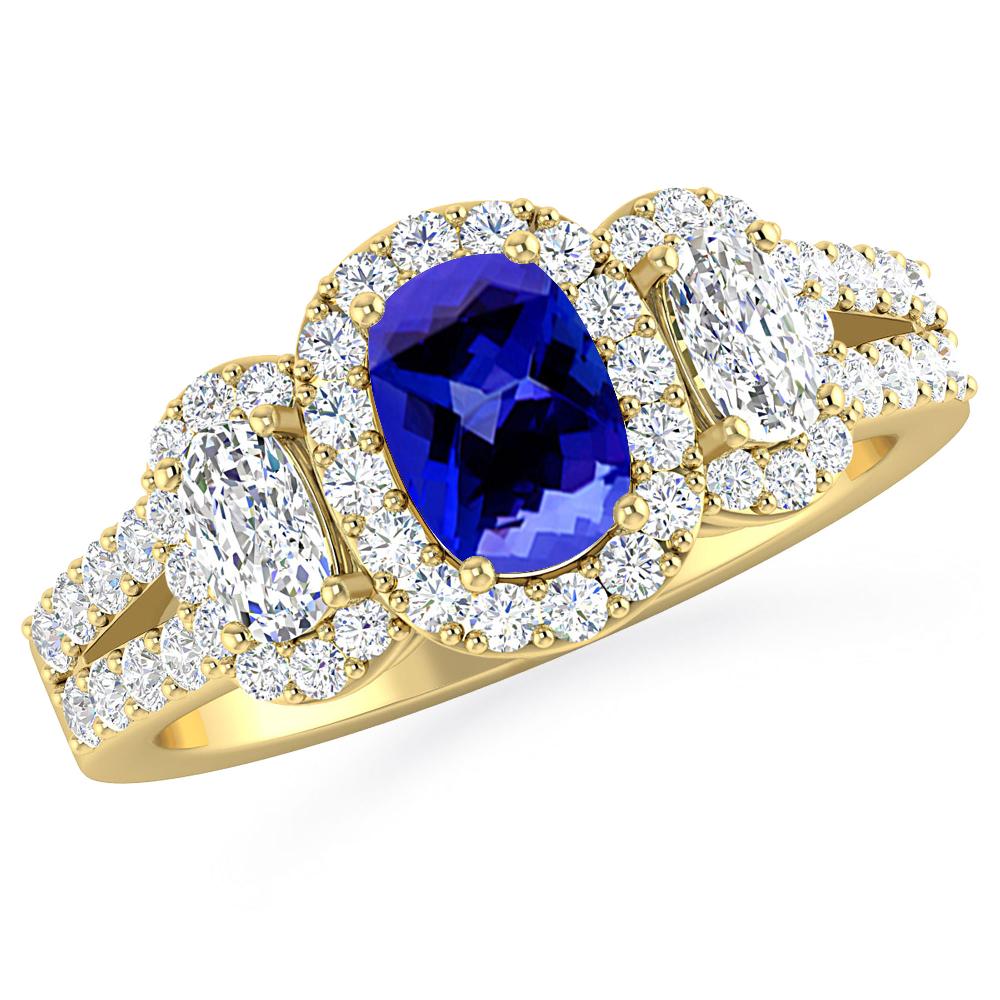 Yellow Gold - Tanzanite