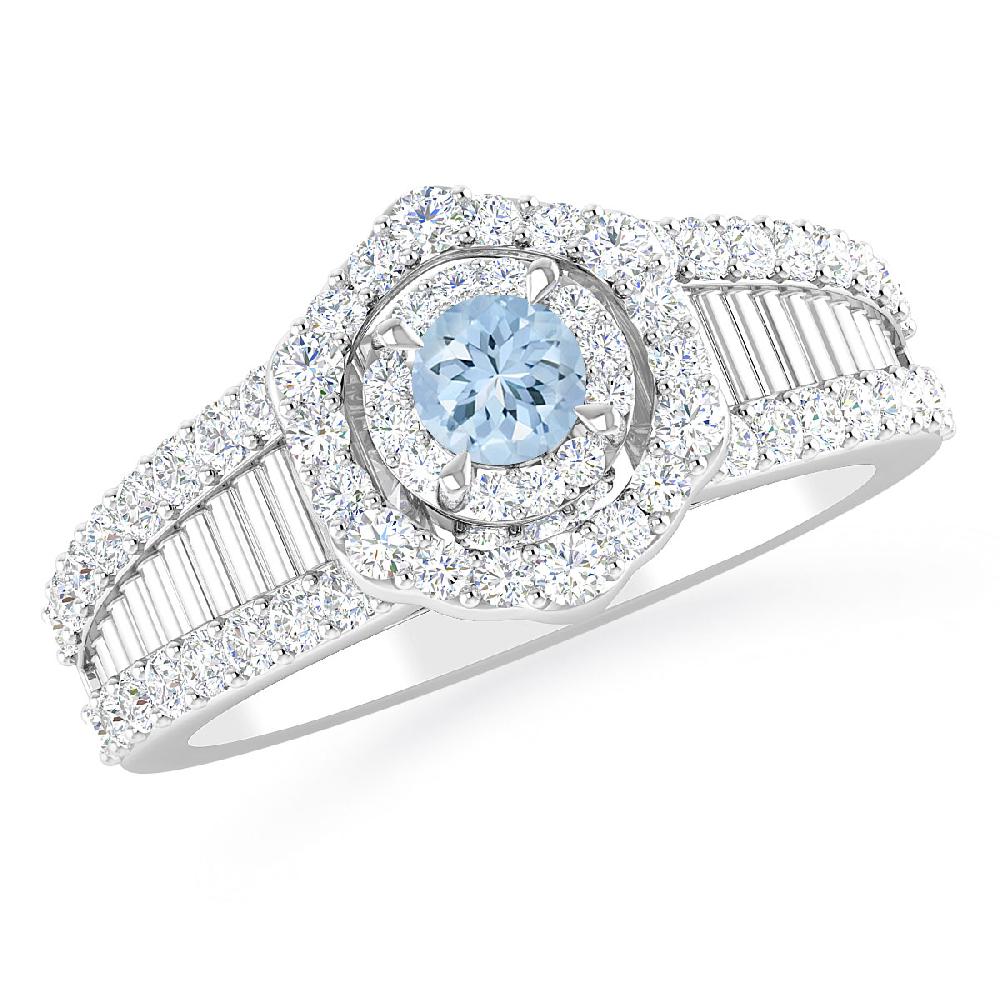 White Gold - Aquamarine