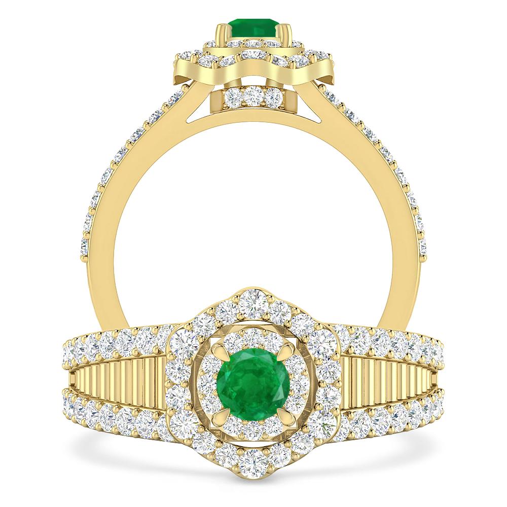 Yellow Gold - Emerald