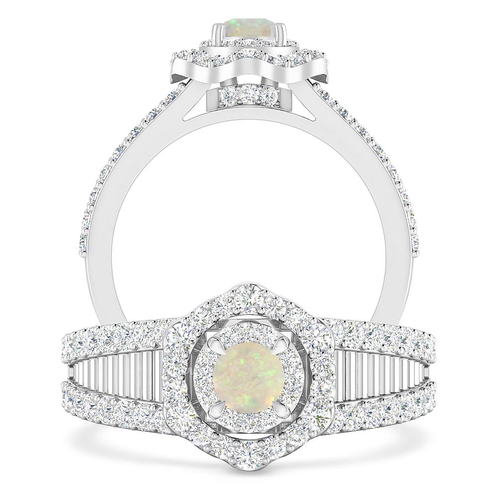 White Gold - Opal