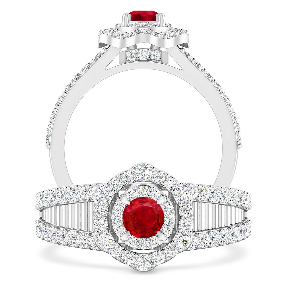 White Gold - Ruby