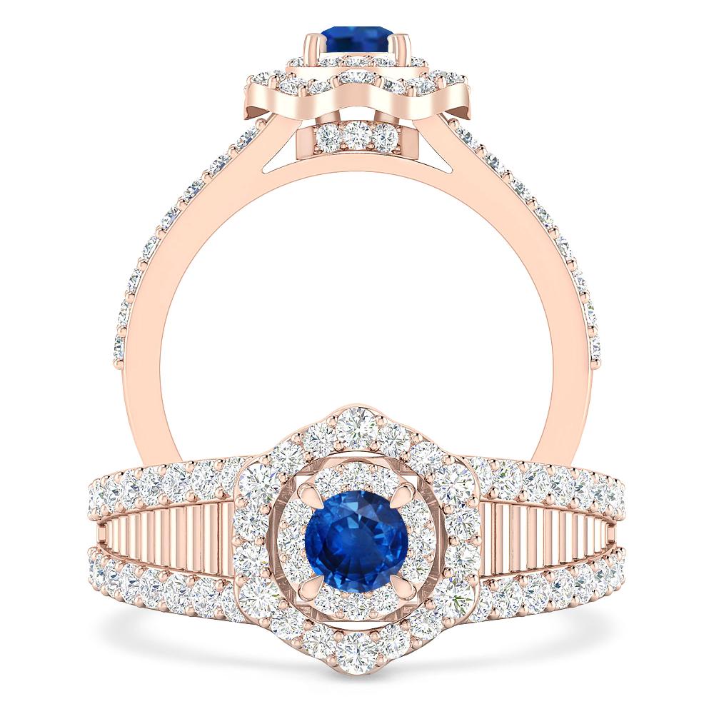 Rose Gold - Sapphire