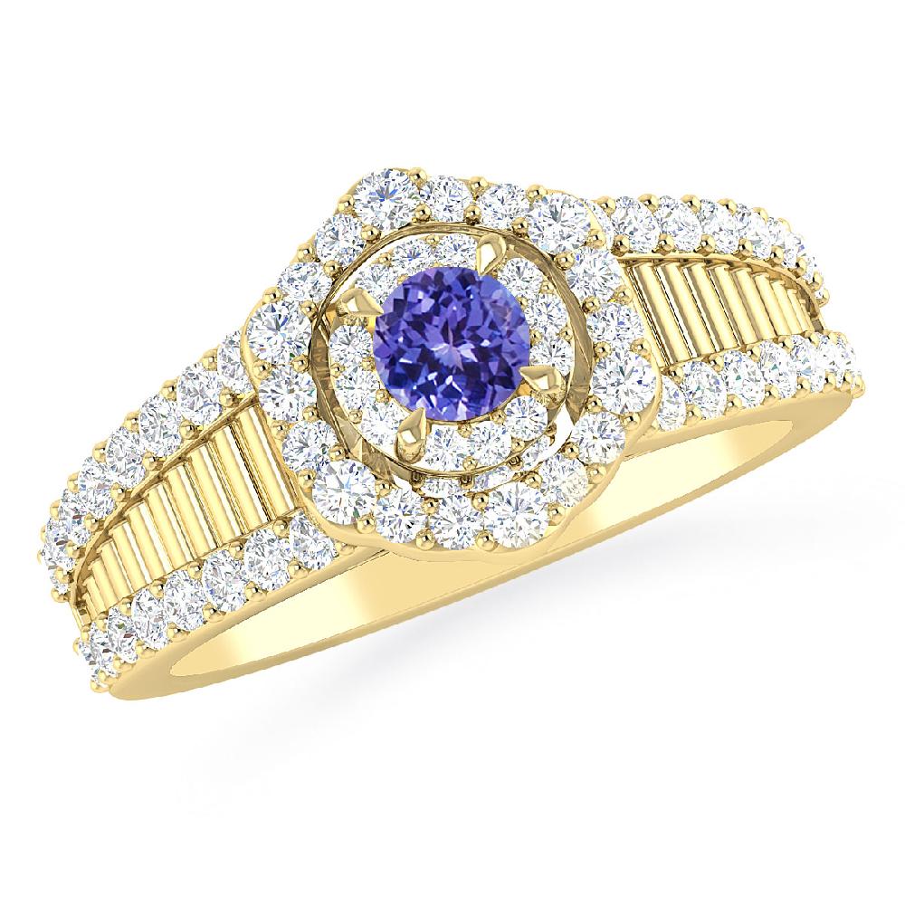 Yellow Gold - Tanzanite