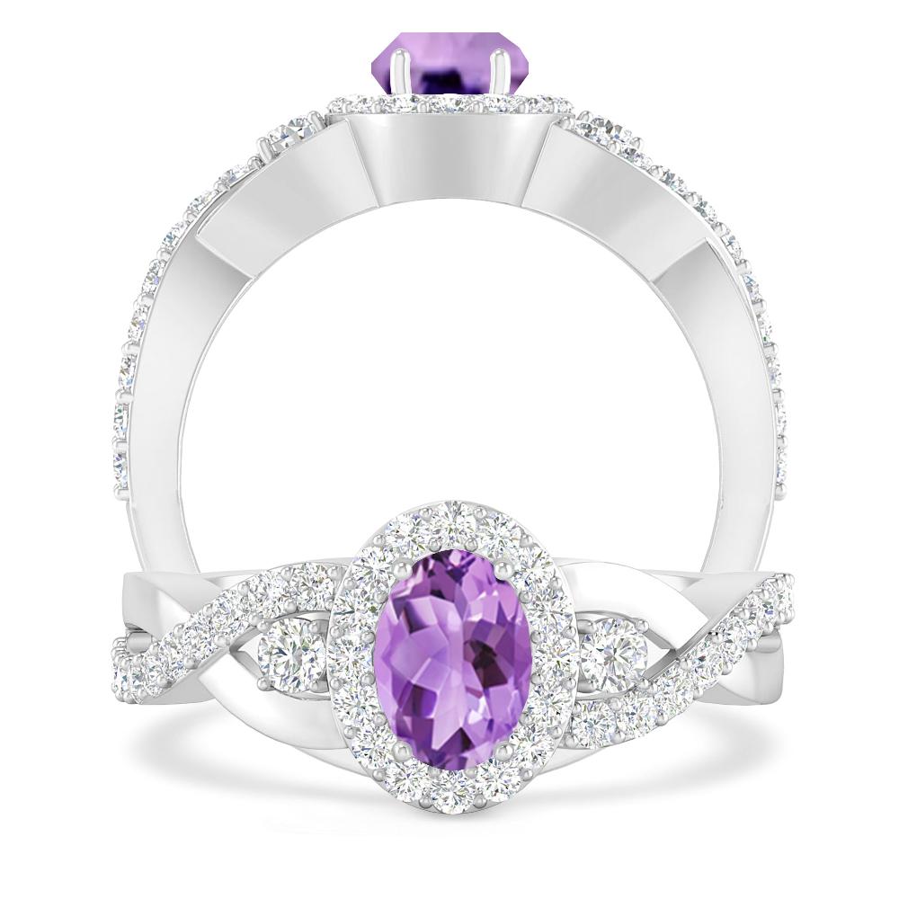 White Gold - Amethyst