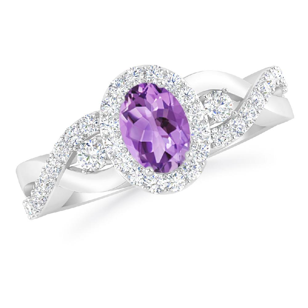 White Gold - Amethyst