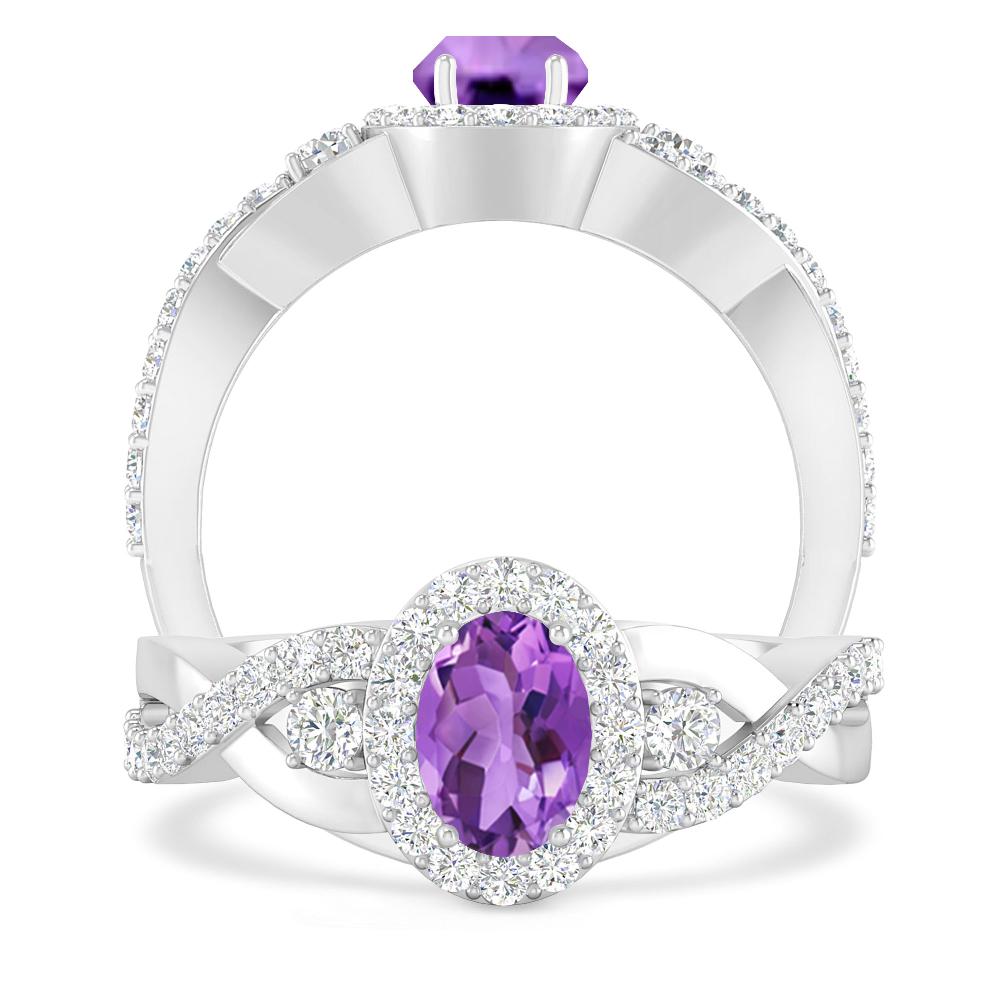 White Gold - Amethyst