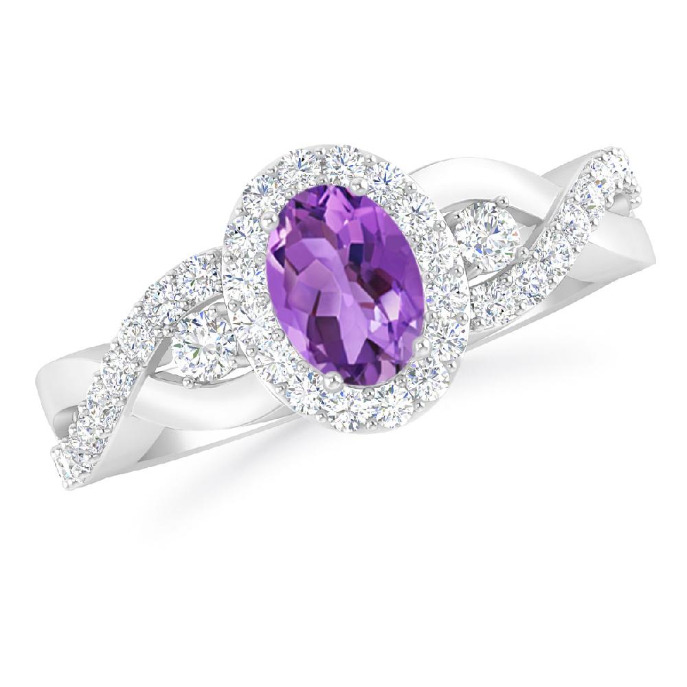 White Gold - Amethyst