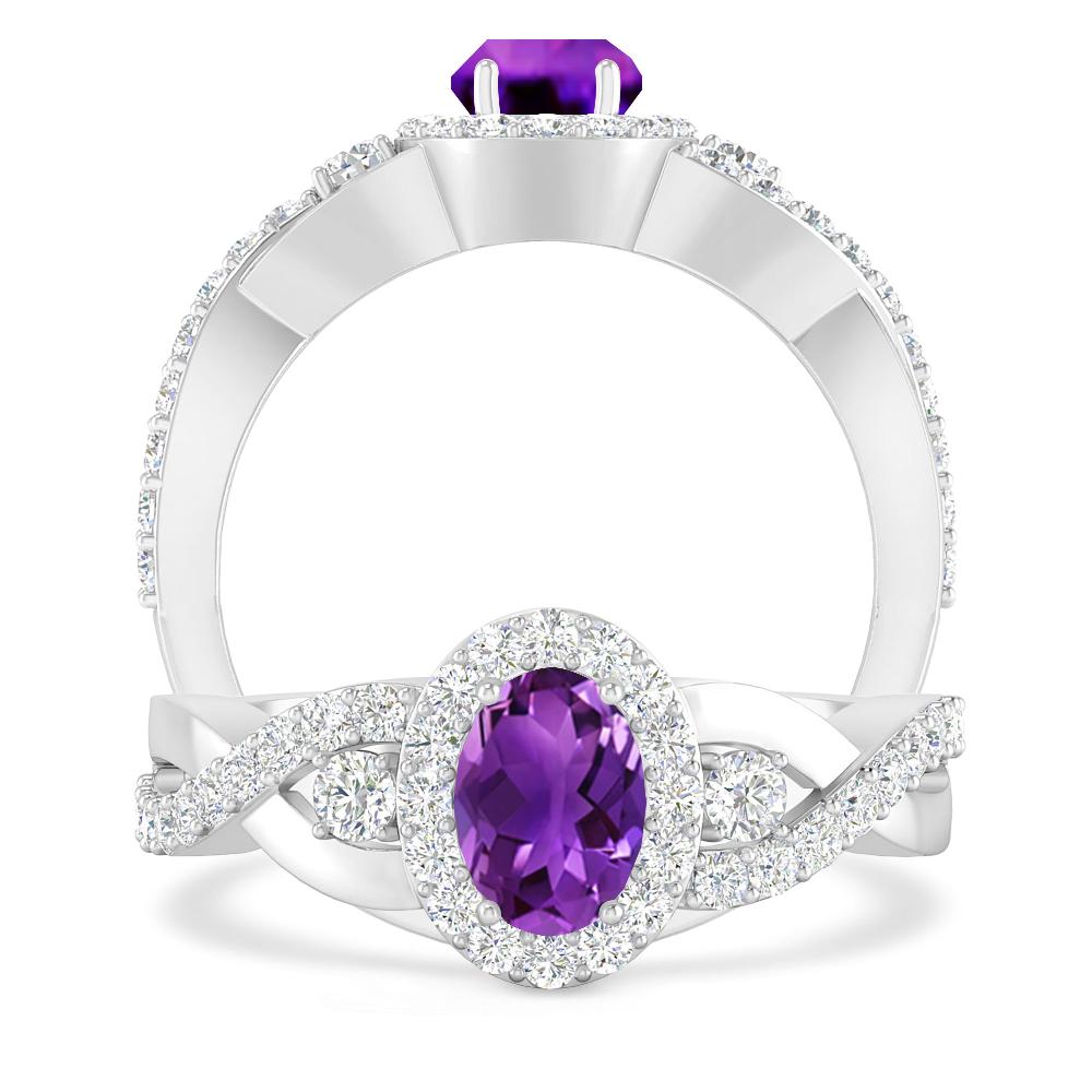 White Gold - Amethyst