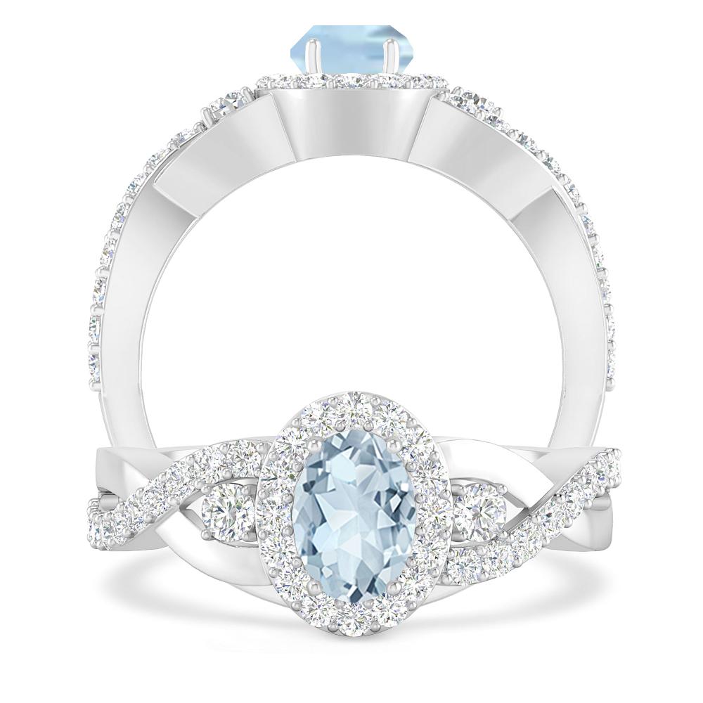 White Gold - Aquamarine