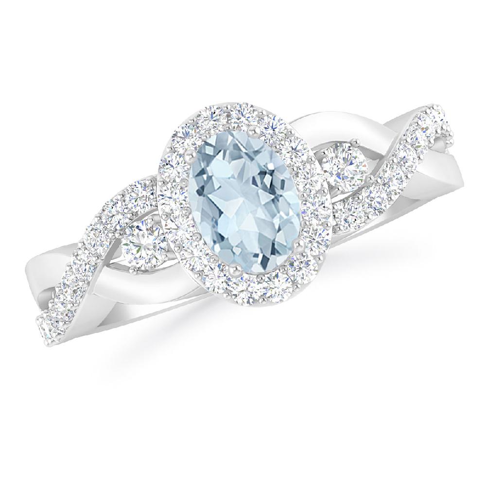 White Gold - Aquamarine