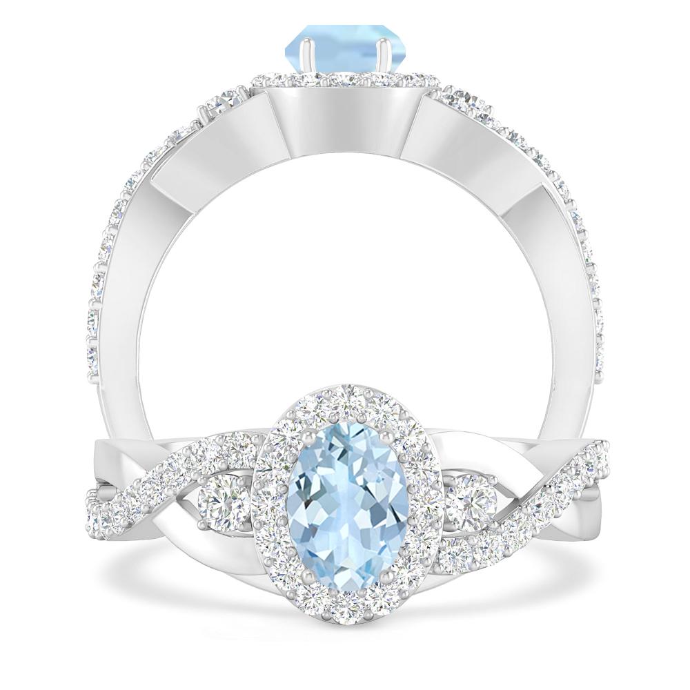 White Gold - Aquamarine