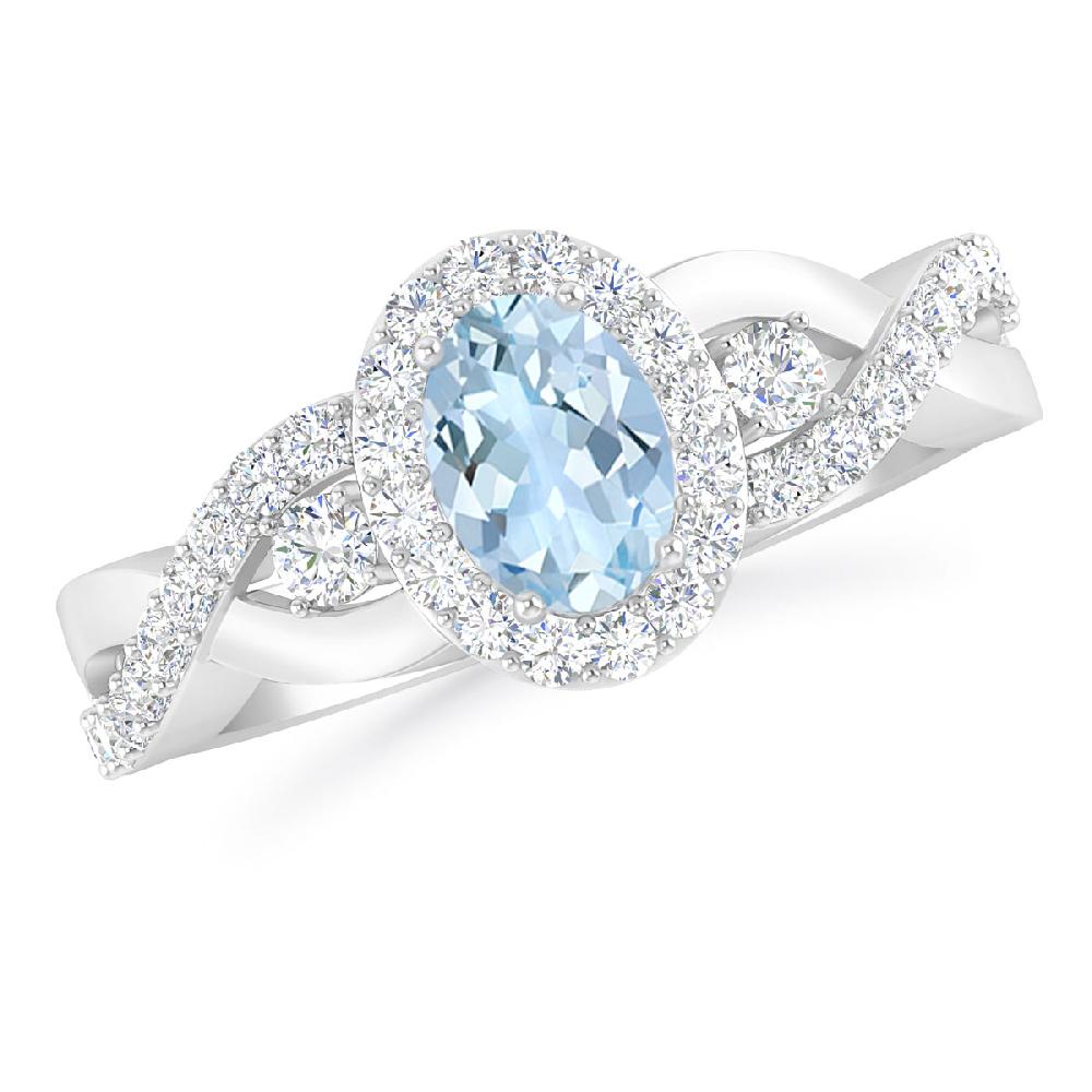 White Gold - Aquamarine